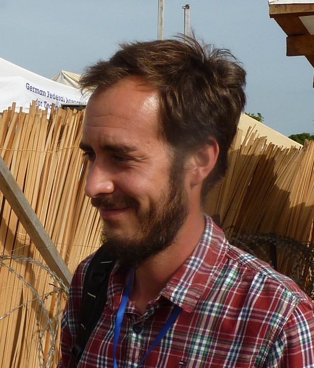 Antoine Caquot, collaborateur de Handicap International en Sierra leone © E. Haerten / Handicap International