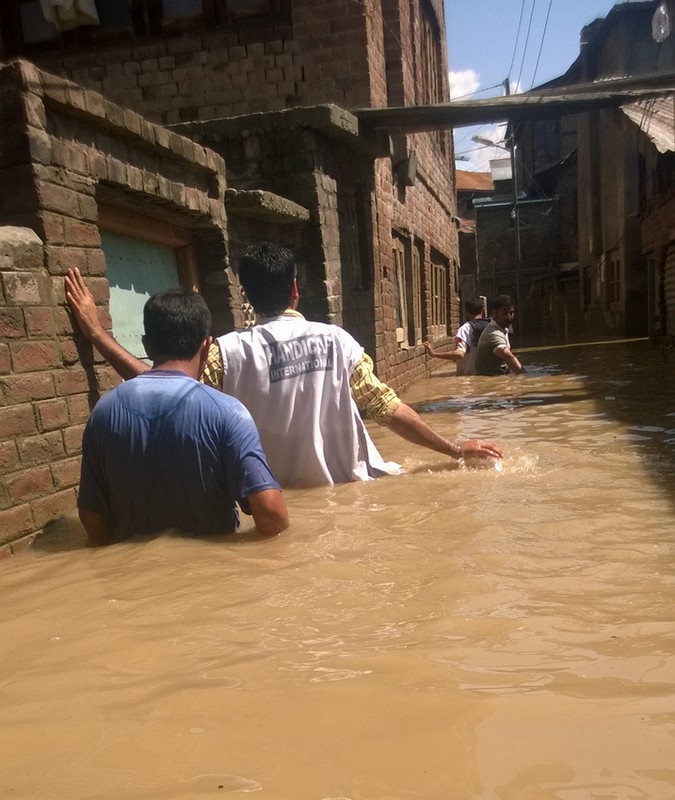 Inondations dans le Nord de l'Inde - © Handicap International
