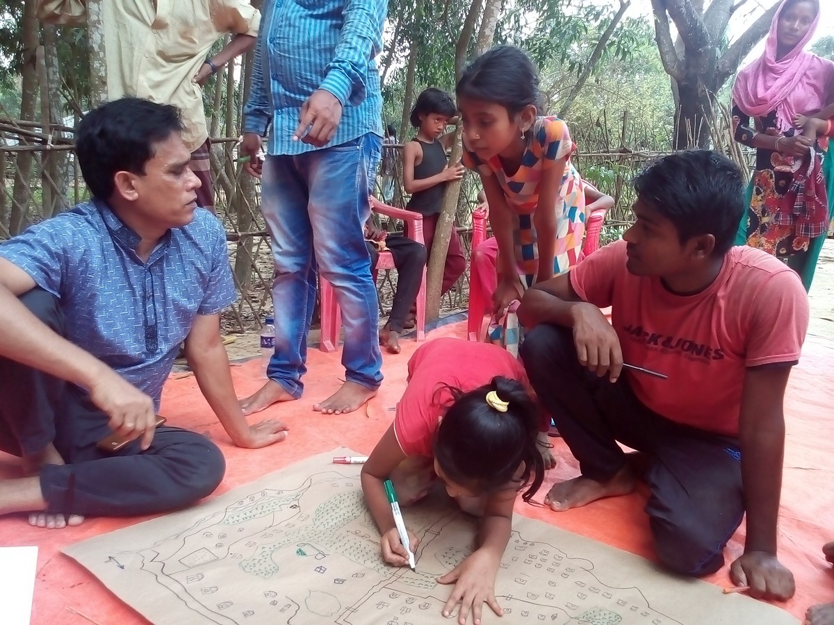 Bangladesh, projet de cartographie communautaire © Handicap International