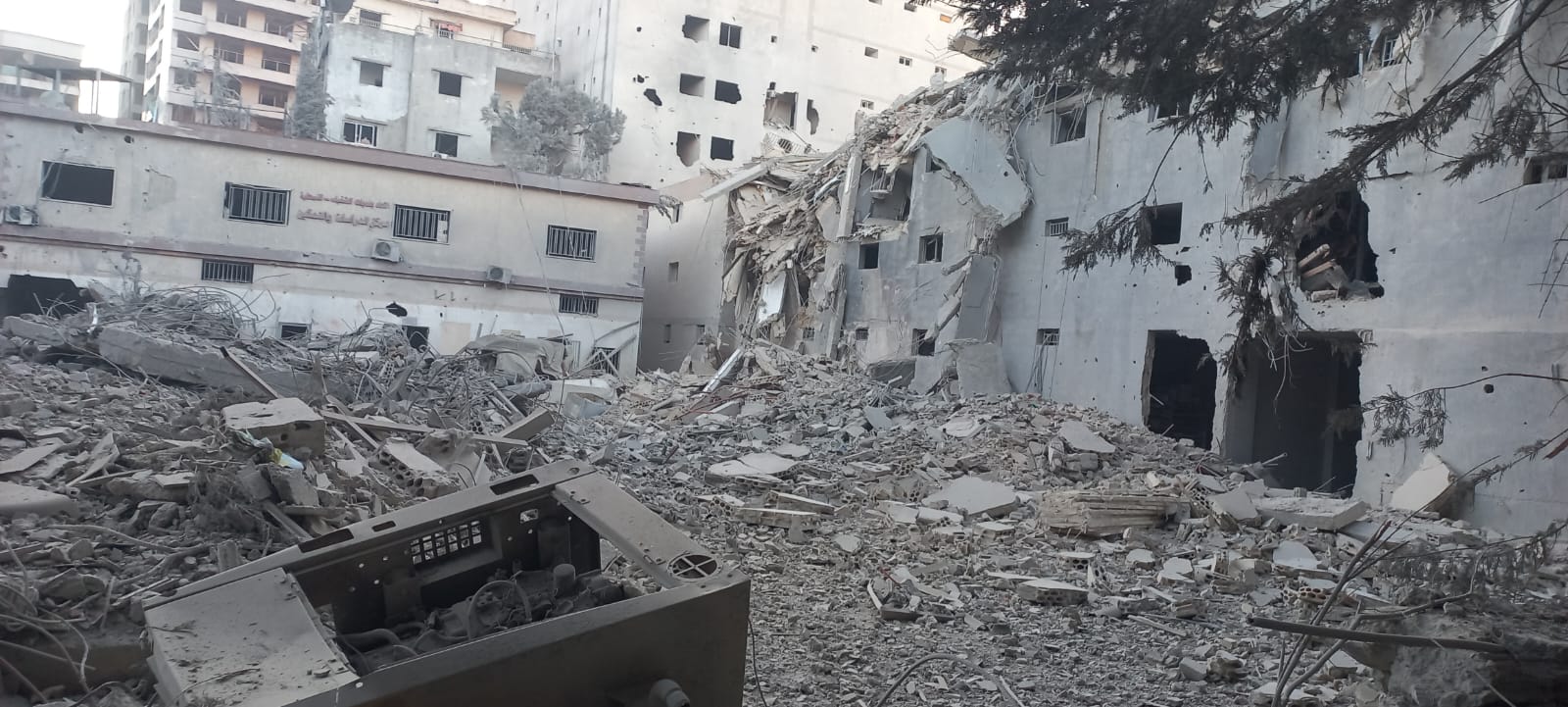 Photos de contexte illustrant les destructions par les bombardements dans le district de Nabatieh, dans le sud du Liban.