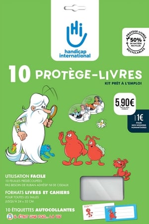 Kit protège-livres de Handicap International pour la rentrée scolaire 2025, avec la série "Il était une fois... la vie".