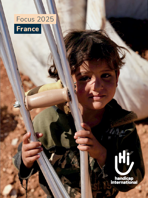 Couverture du Rapport d'activité 2025 (focus) de Handicap International France