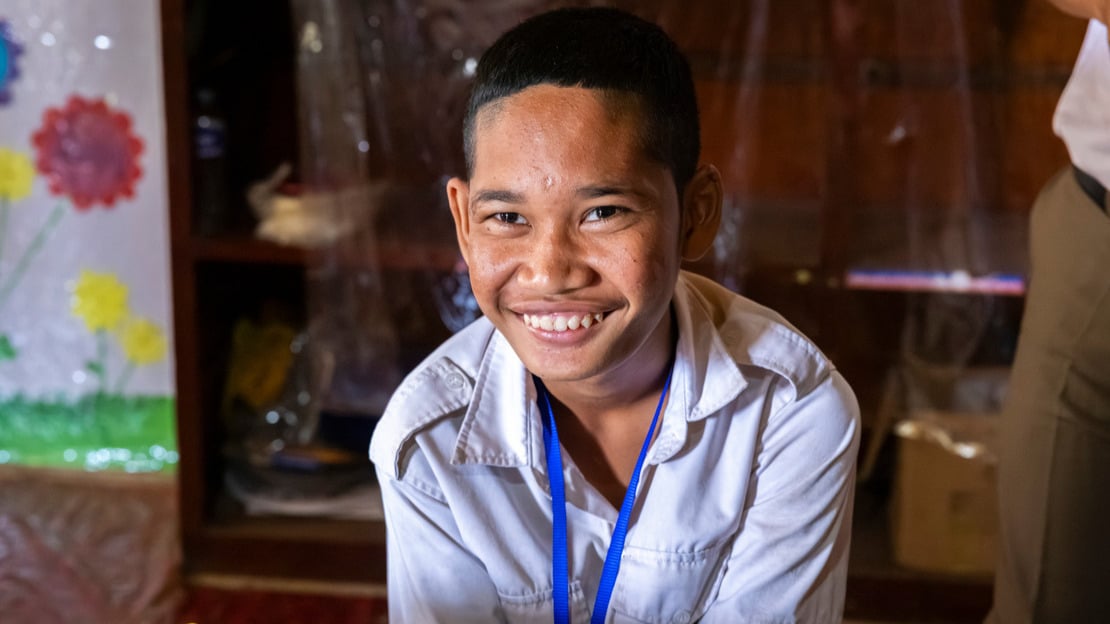 Cambodge : l'éducation inclusive porte les espoirs de Bunheng Luon