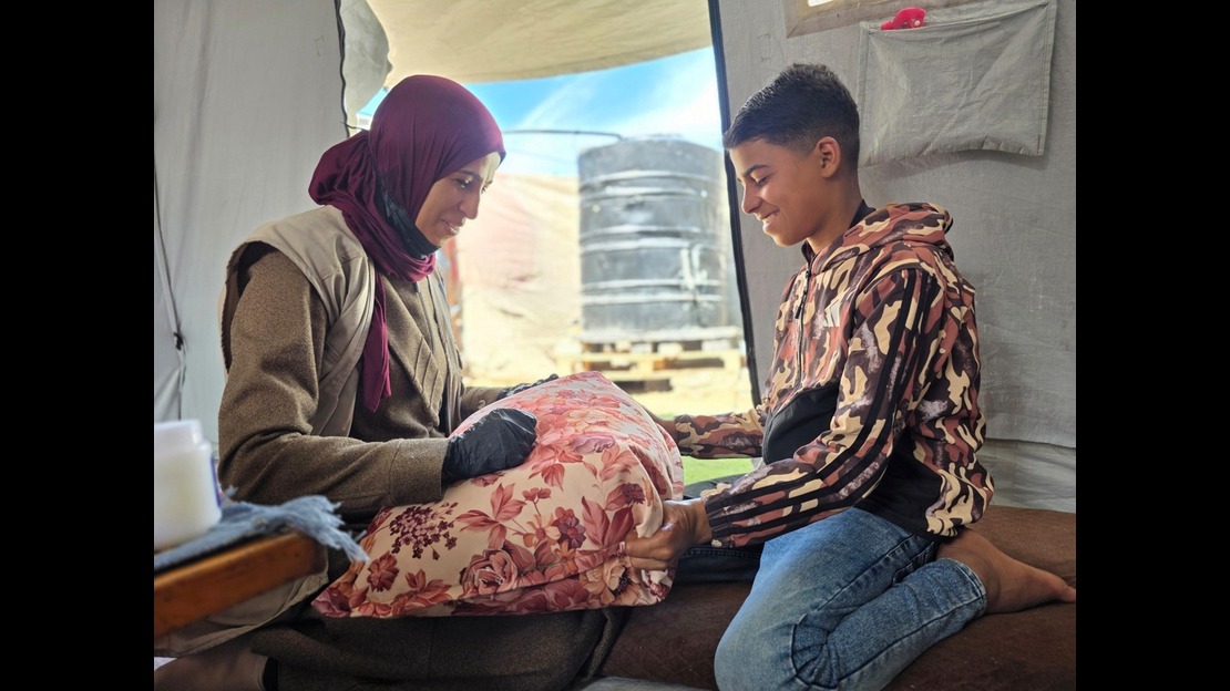 Ahmed, adolescent victime d’un reste explosif