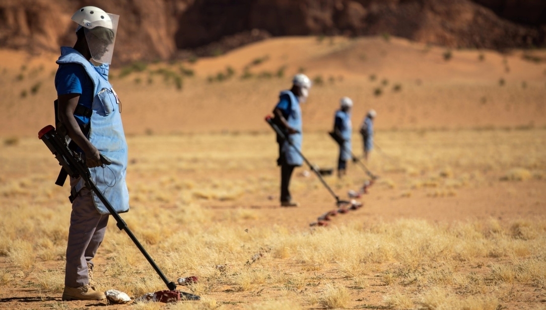 Démineurs de Handicap International au Tchad