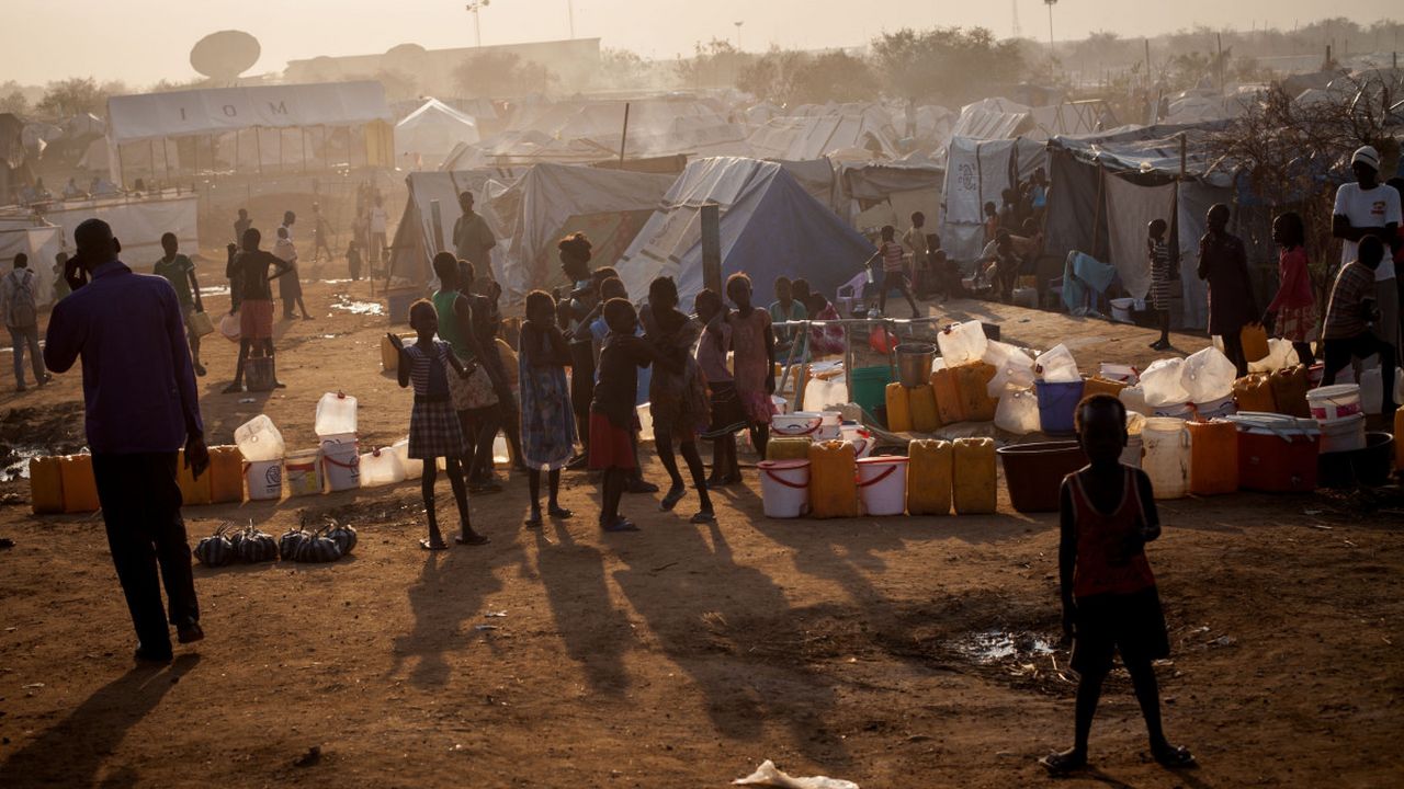 Un camp de République du Soudan du Sud