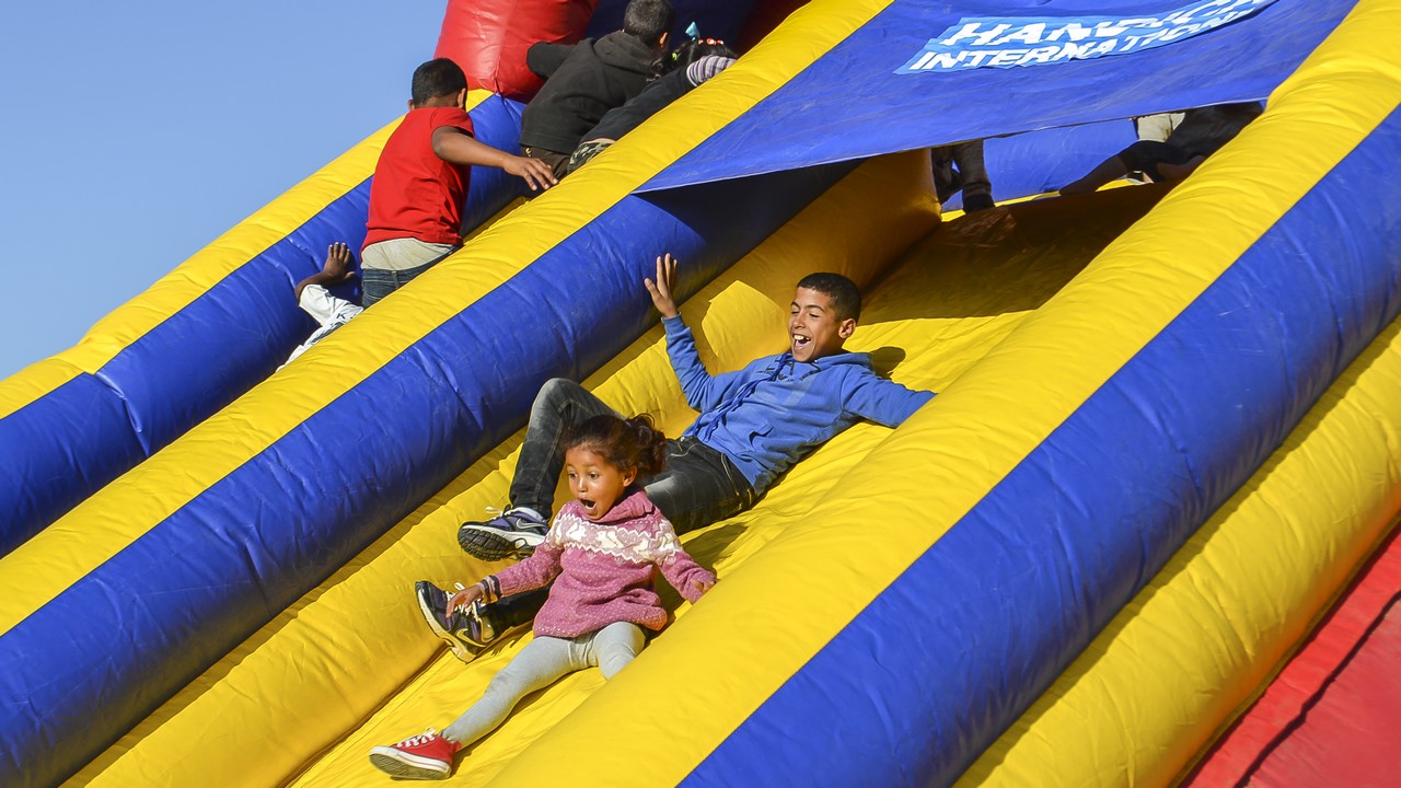 Les enfants n'oublieront pas de sitôt cette journée organisée en Algérie dans le camp de réfugiés de Dakhla par Handicap International avec le soutien de l'Unicef.