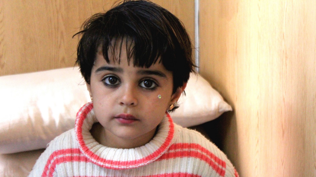 Malak, 5 ans, est prise en charge par Handicap International en Jordanie.
