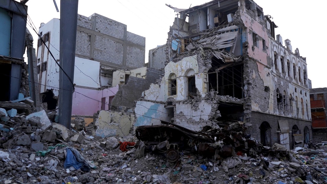 Forte destruction à Aden, dans le Sud du Yémen