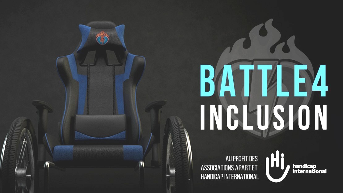 Le premier événement e-sport caritatif et inclusif Battle4, organisé du 4 au 6 mars dernier en soutien aux associations Apart et Handicap International, a tenu toutes ses promesses : plus 150 participants mobilisés, 50 heures de live et plus de 427 000 euros collectés.