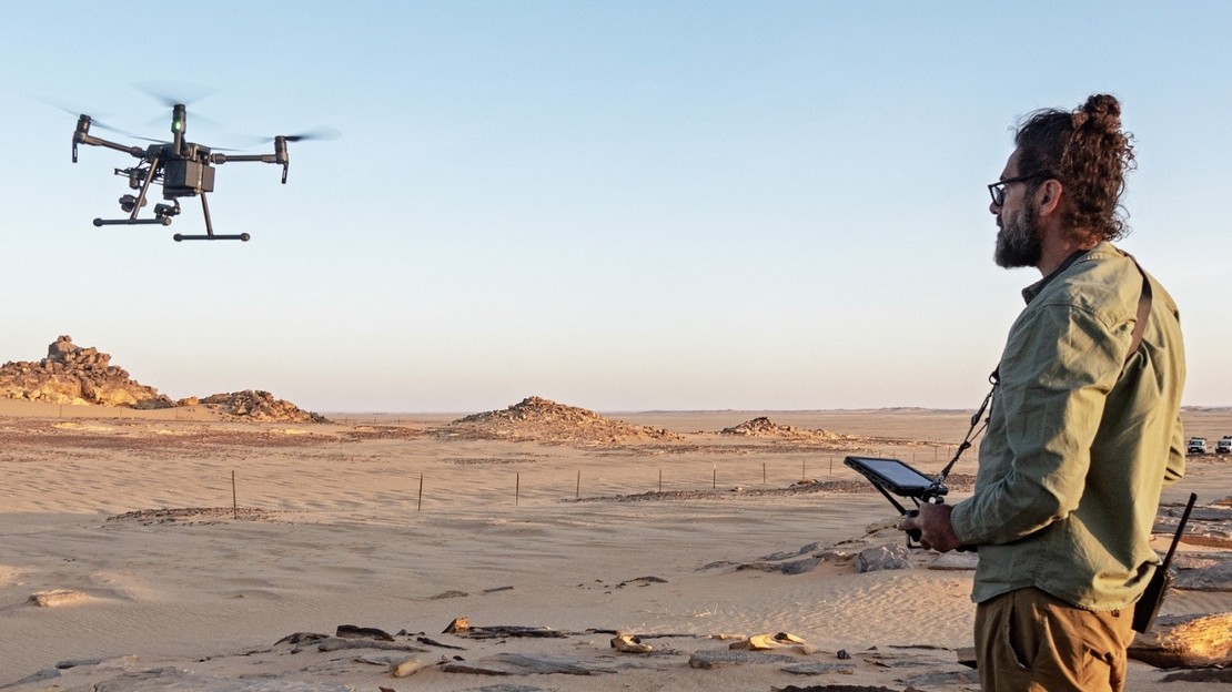 Expérimentation de drones pour le déminage par Handicap International avec le partenaire Mobility Robotics au Tchad