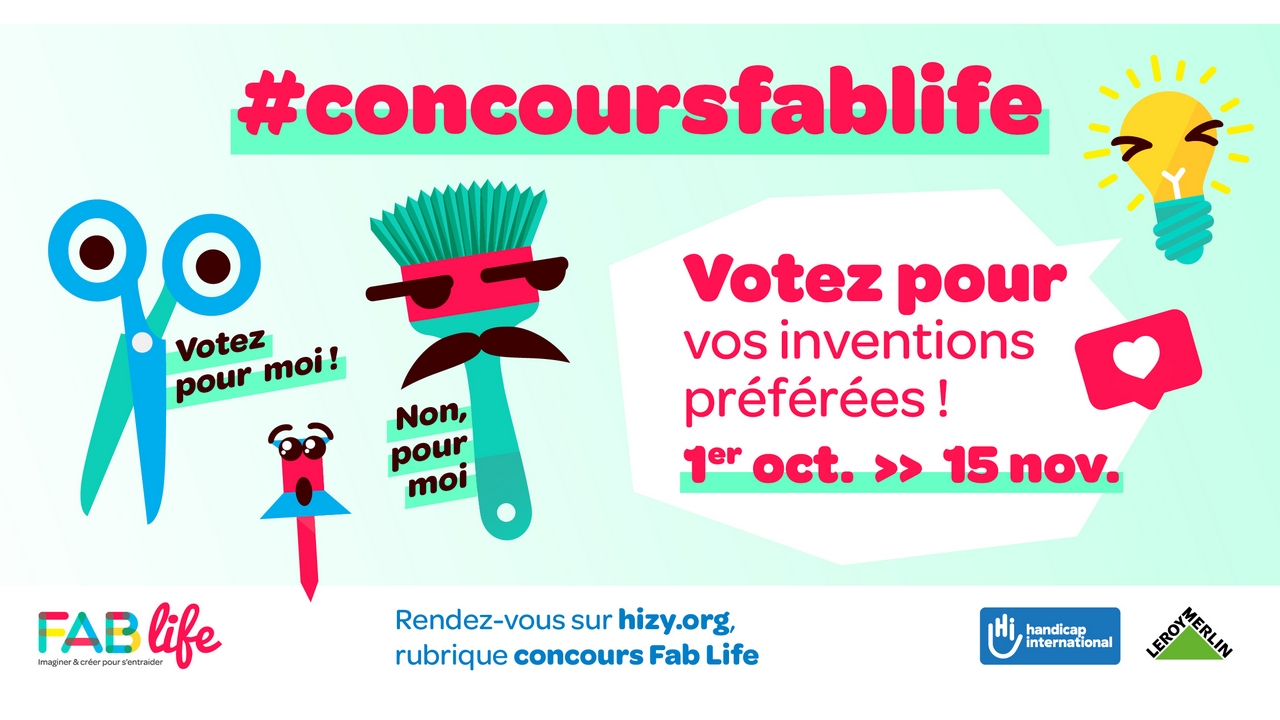 Édition 2018 du Concours Fab Life, organisé par Handicap International et Leroy Merlin