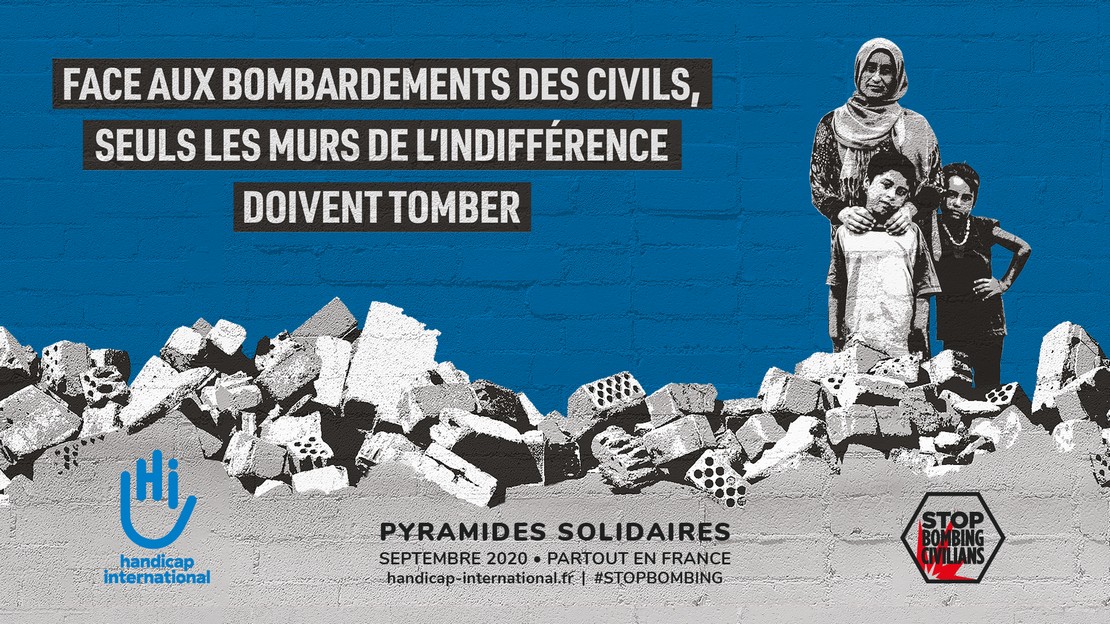 26es Pyramides solidaires de Handicap International, en septembre 2020 dans toute la France