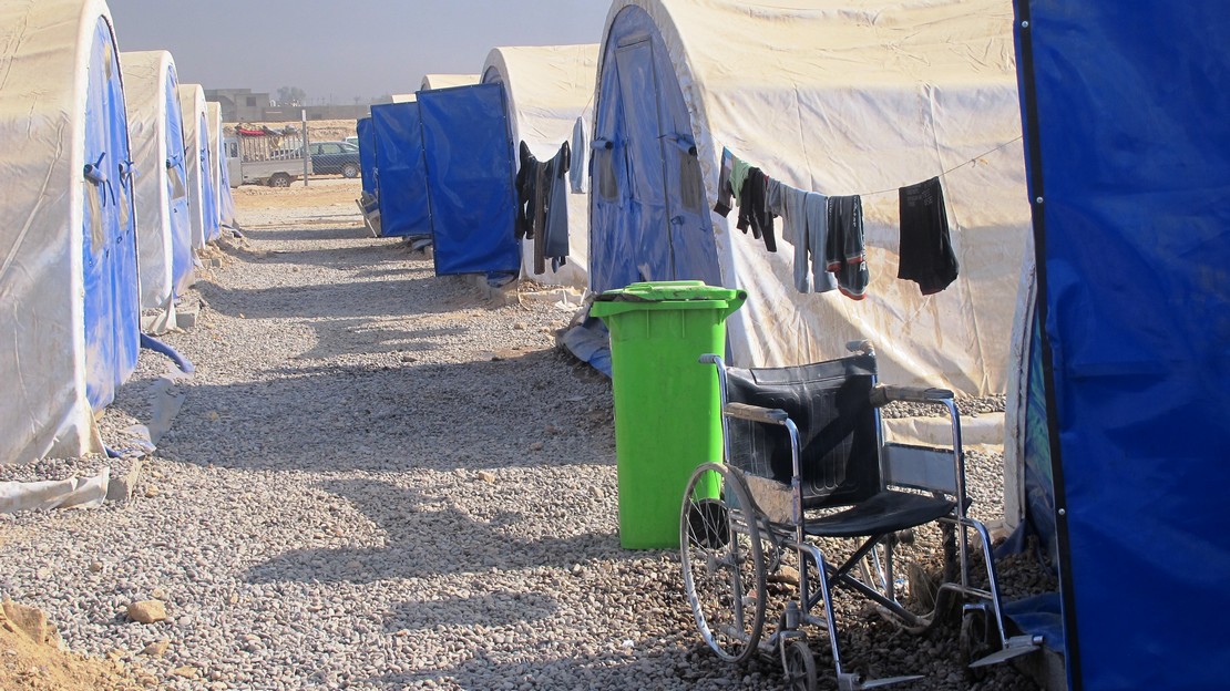 Le camp de Jad’ah en Irak accueille plus de 6 000 déplacés qui ont fui Mossoul et ses environs.
