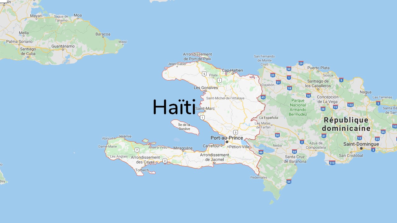 Carte Google d'Haïti