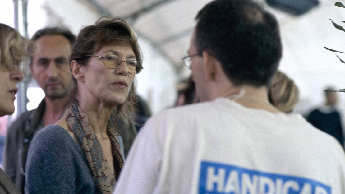 Jane Birkin à la Pyramide de chaussures de Handicap International en 2008 à Paris