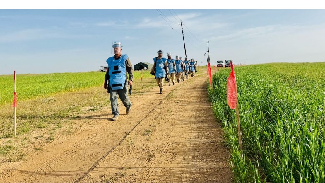 Une des équipes de déminage de Handicap International en Irak.