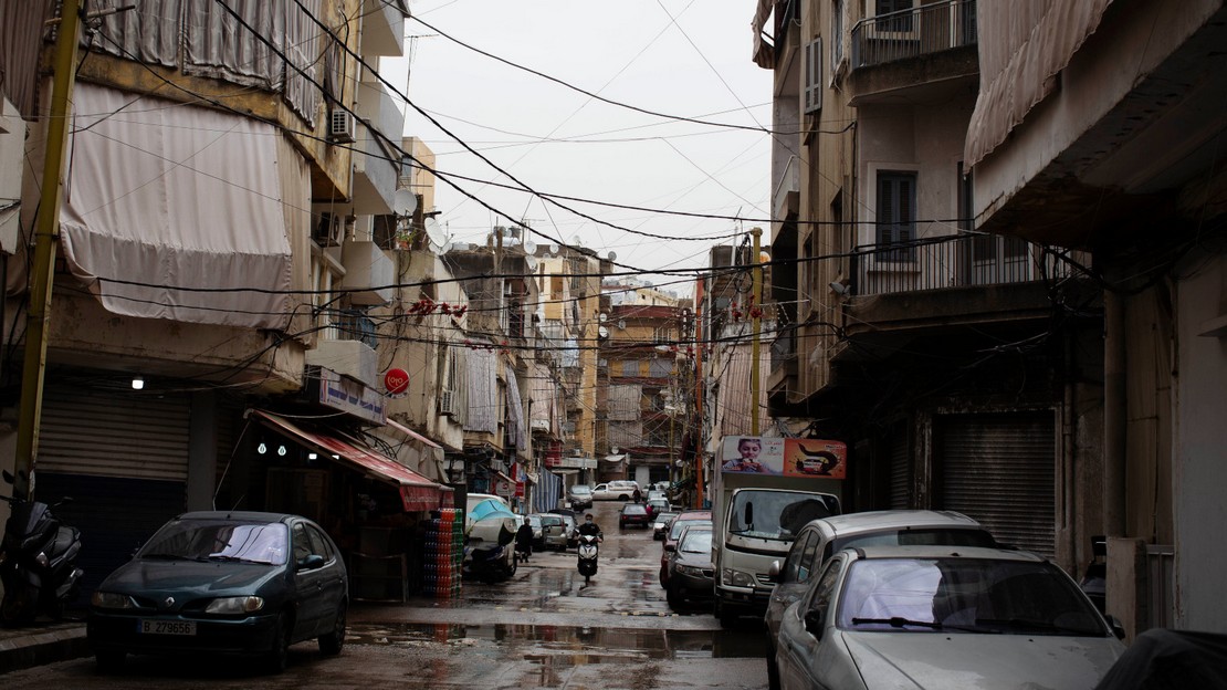 Vue extérieure d’un quartier de Beyrouth, capitale du Liban, en 2021