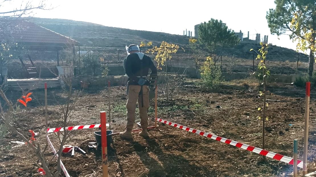 Opérations de déminage au Mont-Liban