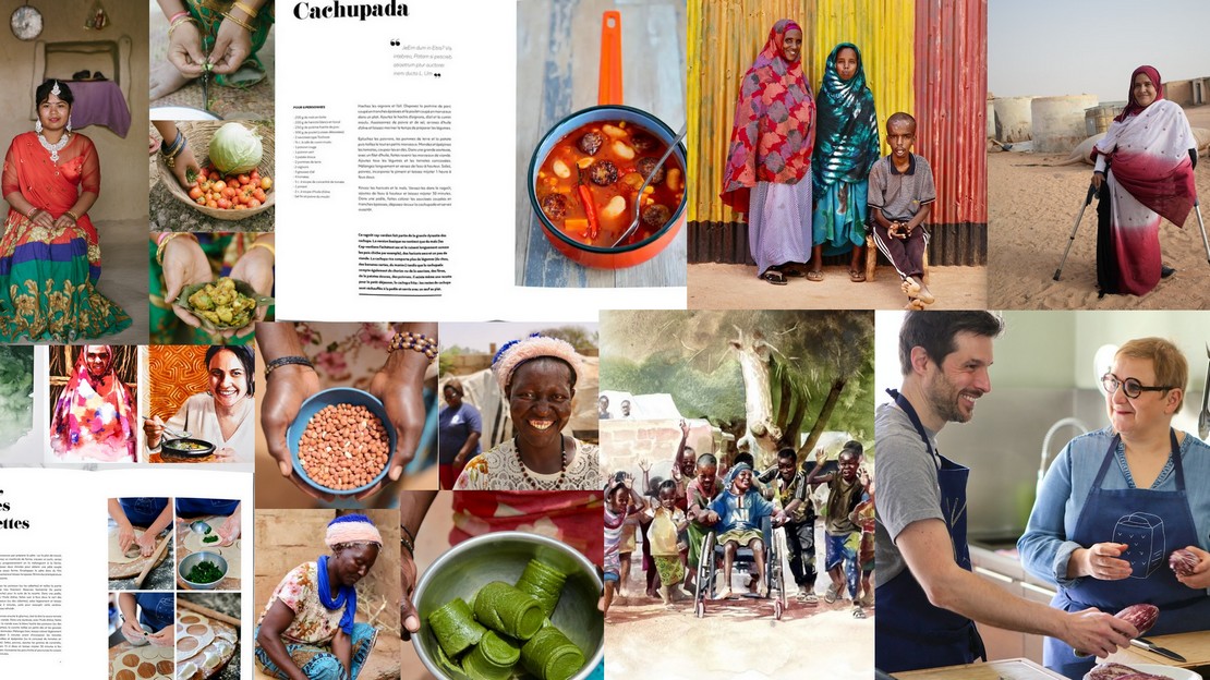 Extrait de pages du livre de recettes de Sonia Ezgulian 