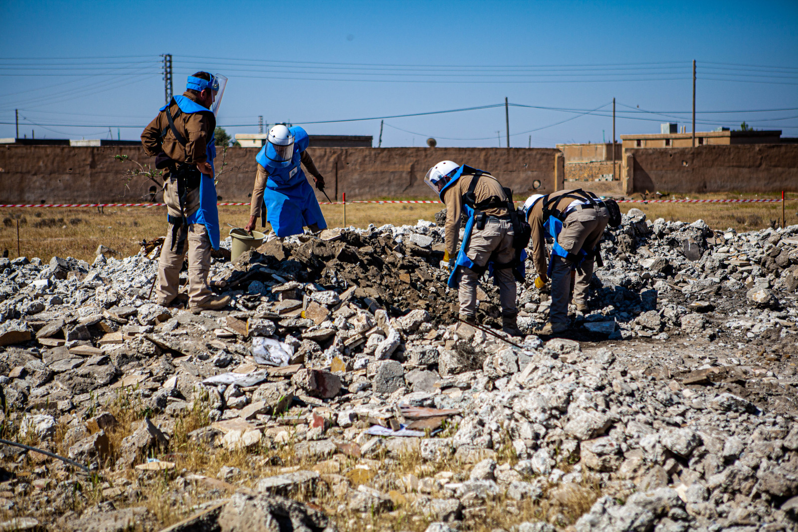 Des opérations de déminage par Handicap International