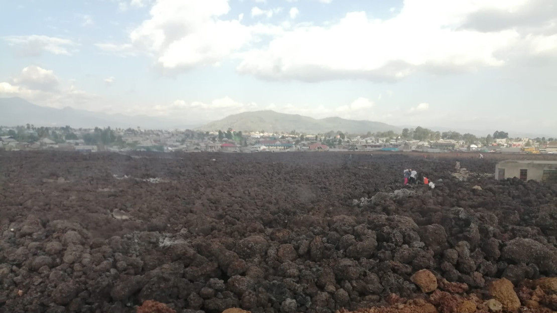 Après l'éruption du volcan Nyiragongo à Goma, en RDC