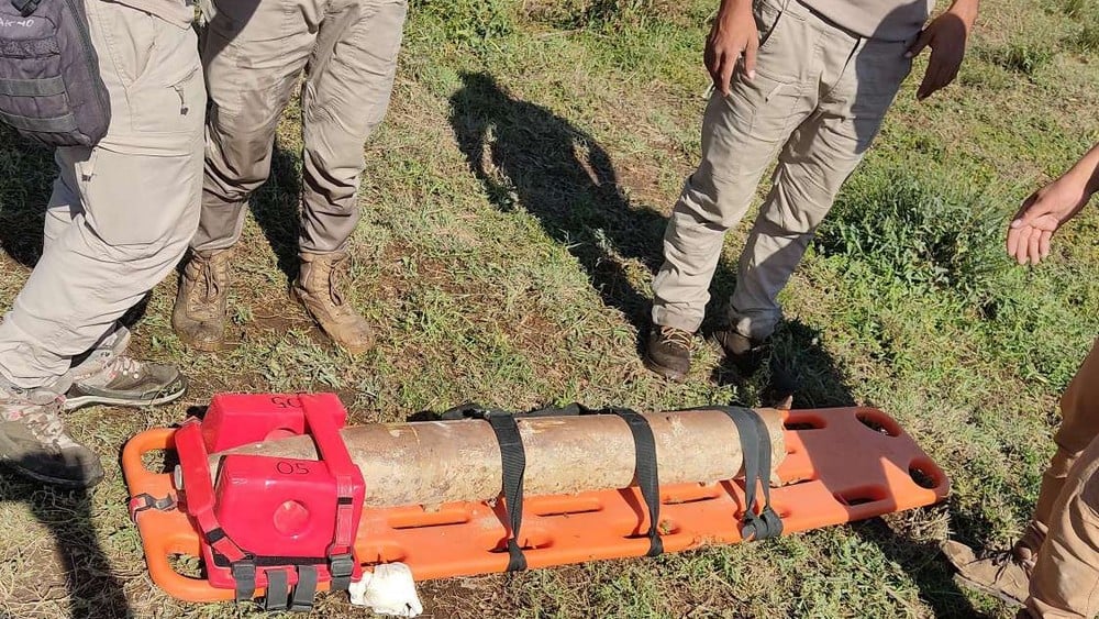 Munition non explosée retirée par les équipes de démineurs de Handicap International à Raqqa en Syrie © HI