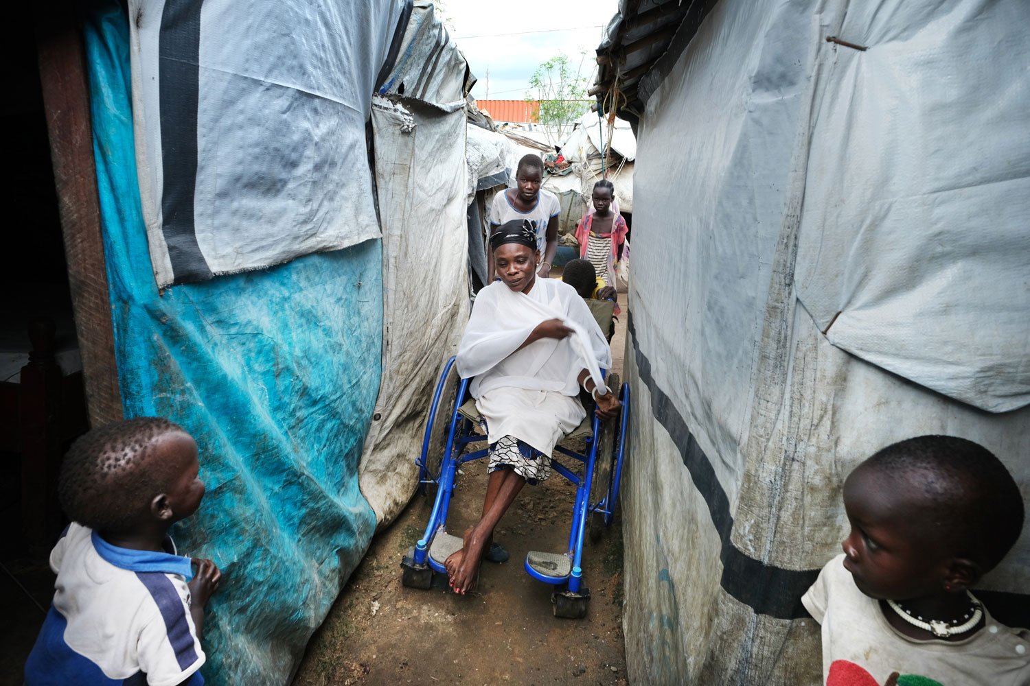 Lina est une bénéficiaire du projet de revalidation dans le camp de réfugiés de Juba.