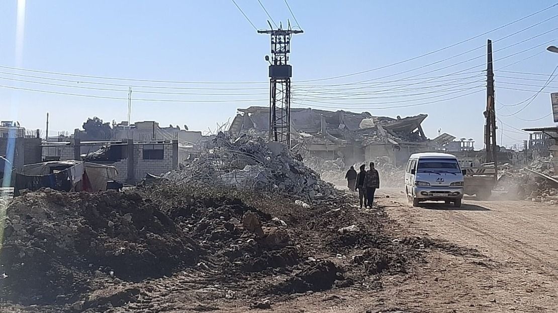 Bâtiments détruits en Syrie suite au séisme du 6 février 2023