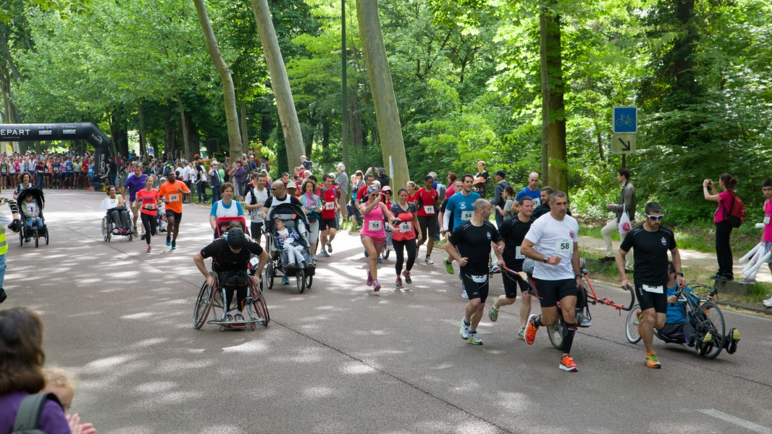 Précédente édition de Sport Ensemble à Paris au bois de Boulogne, organisé par Handicap International