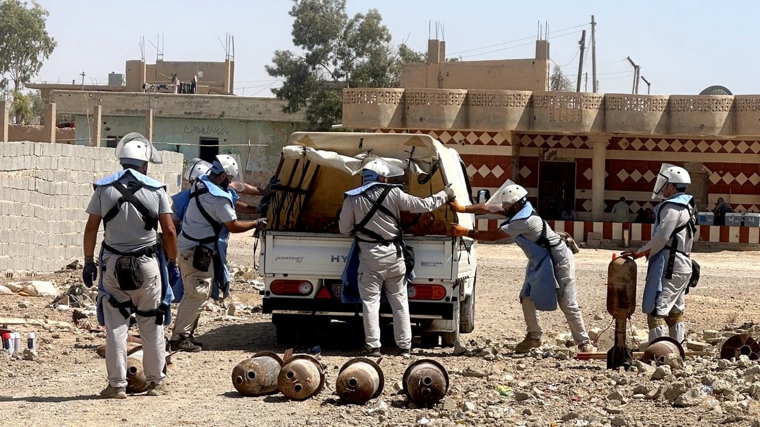 Syrie : contamination généralisée des sols par les restes explosifs de guerre