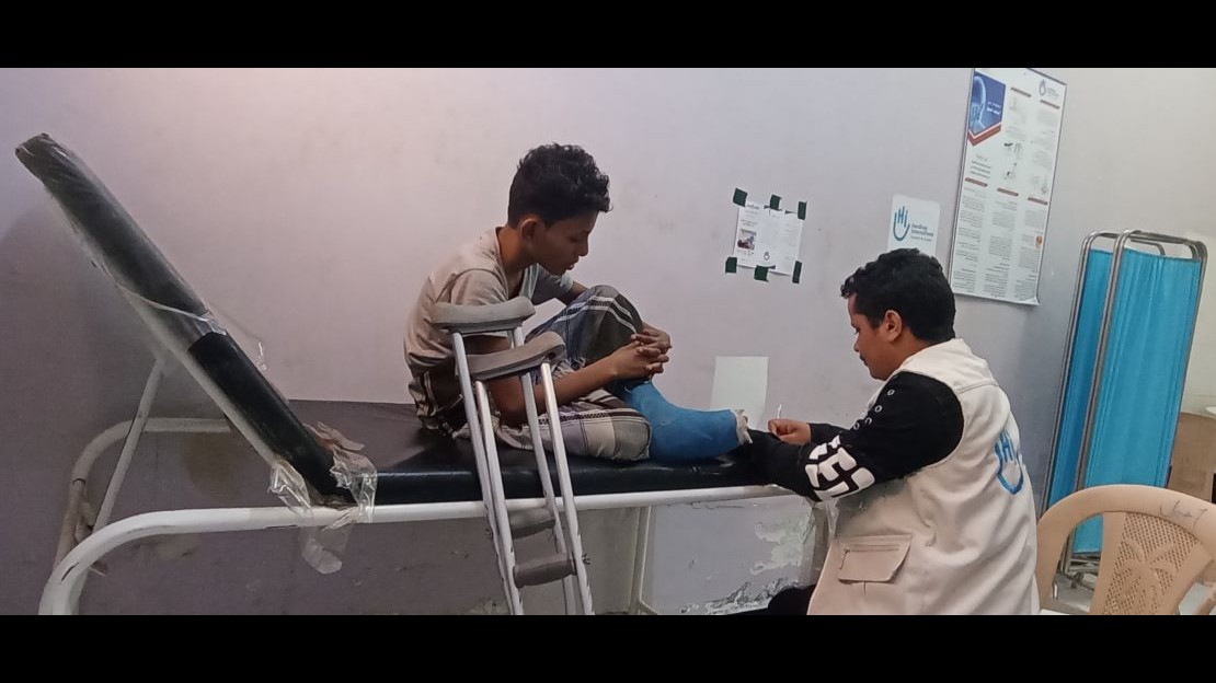 Youssef au centre de réadaptation