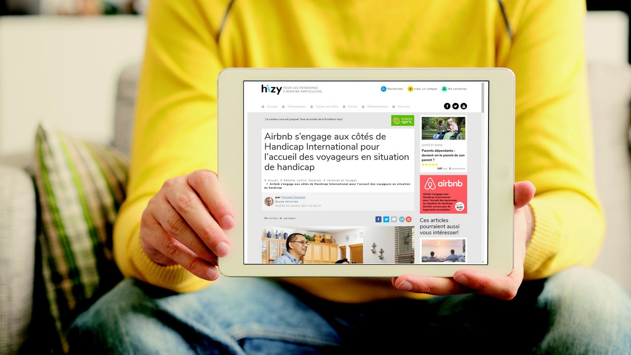 Airbnb et Handicap International s'associent pour augmenter le nombre de logements accessibles