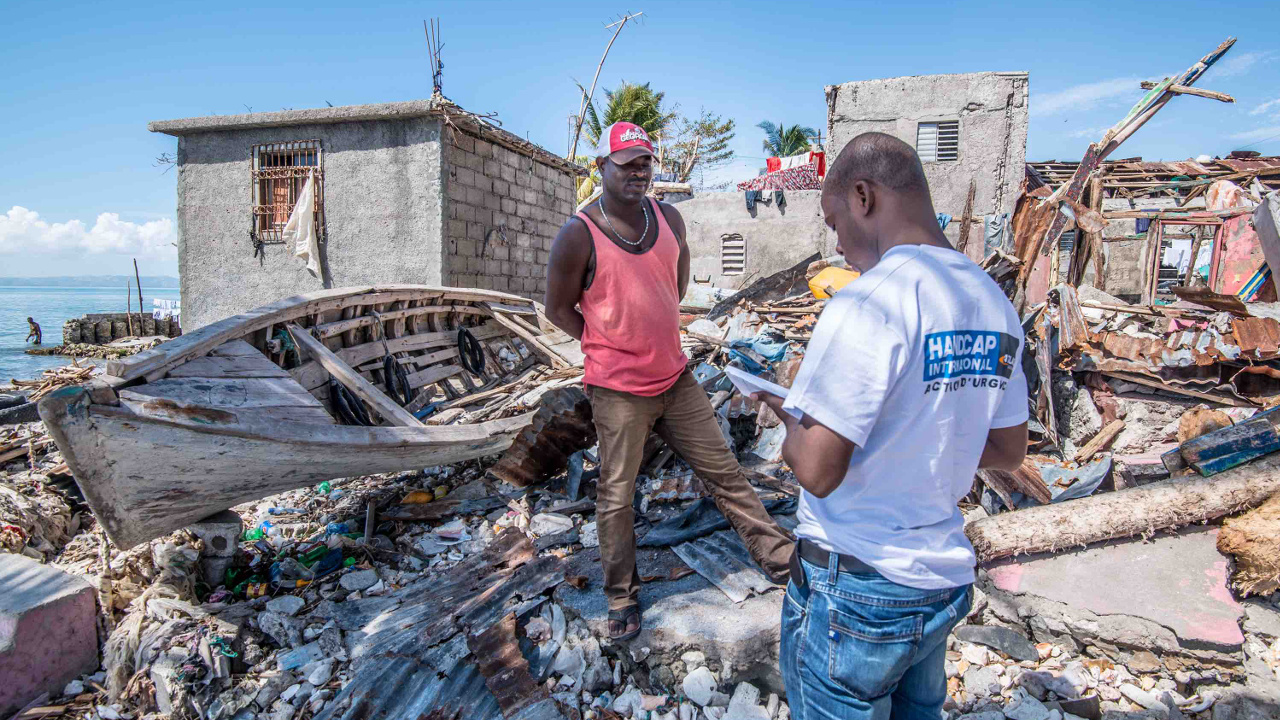 Les équipes de Handicap International parcourent les zones sinistrées en Haïti pour recenser les besoins
