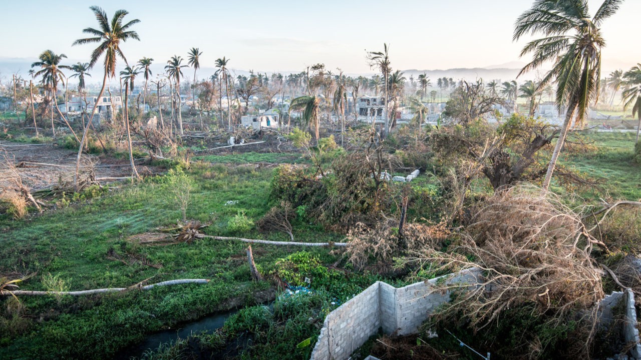 Une partie d'Haïti dévastée par l'ouragan Matthew en octobre 2016 (photo d'archive)
