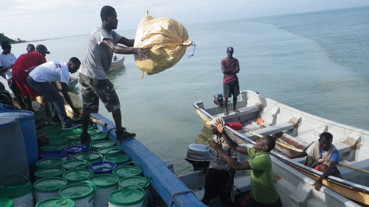 Plateforme logistique de Handicap International en Haïti