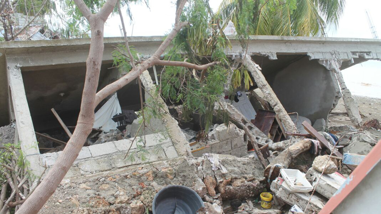 Haïti, ouragan Matthew - Habitation détruite dans le sud du pays