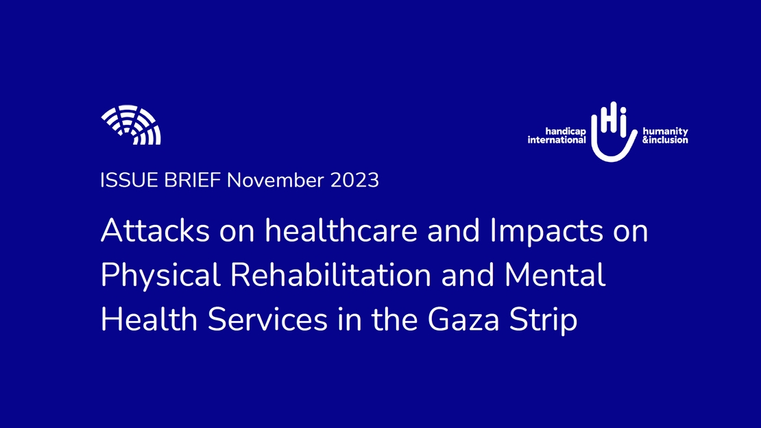 Page de garde du nouveau rapport de Handicap International 