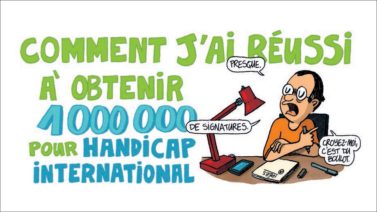 Bande dessinée de Guillaume Long pour Handicap International sur la problématique des bombardements de civils