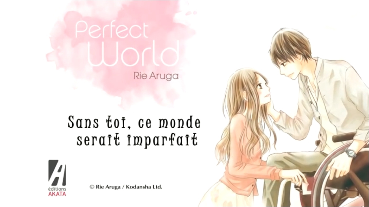 Illustration de la série Perfect World, un manga de Rie Aruga dont le tome 3 est vendu au profit de Handicap International