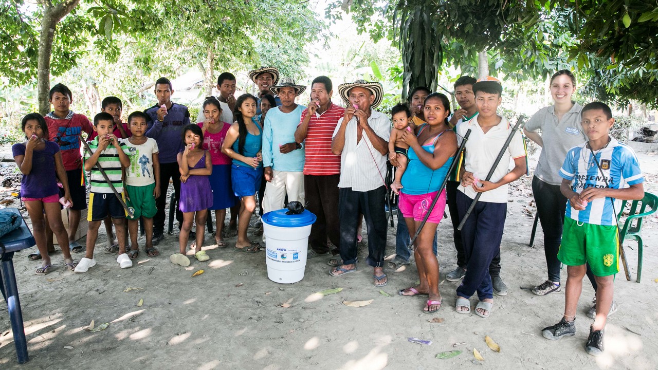 En Colombie, Handicap International soutient les communautés Zenú impactées par les violences armées.