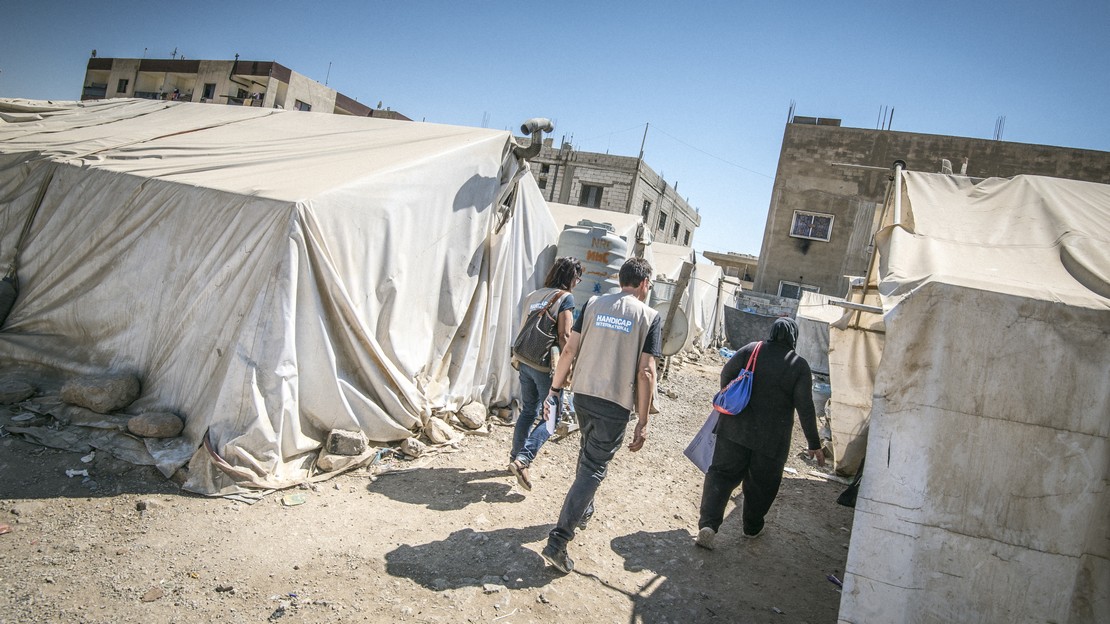 Handicap International auprès de réfugiés syriens au Liban