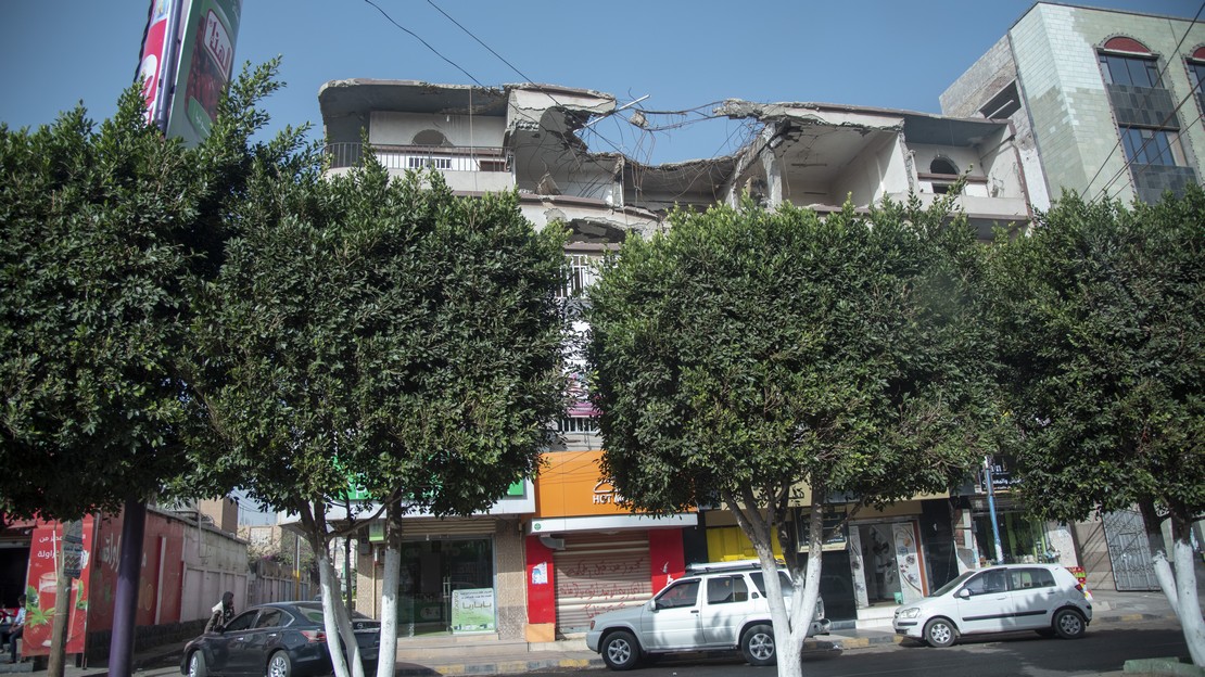 La ville de Sana'a au Yémen, lourdement touchée par les bombardements