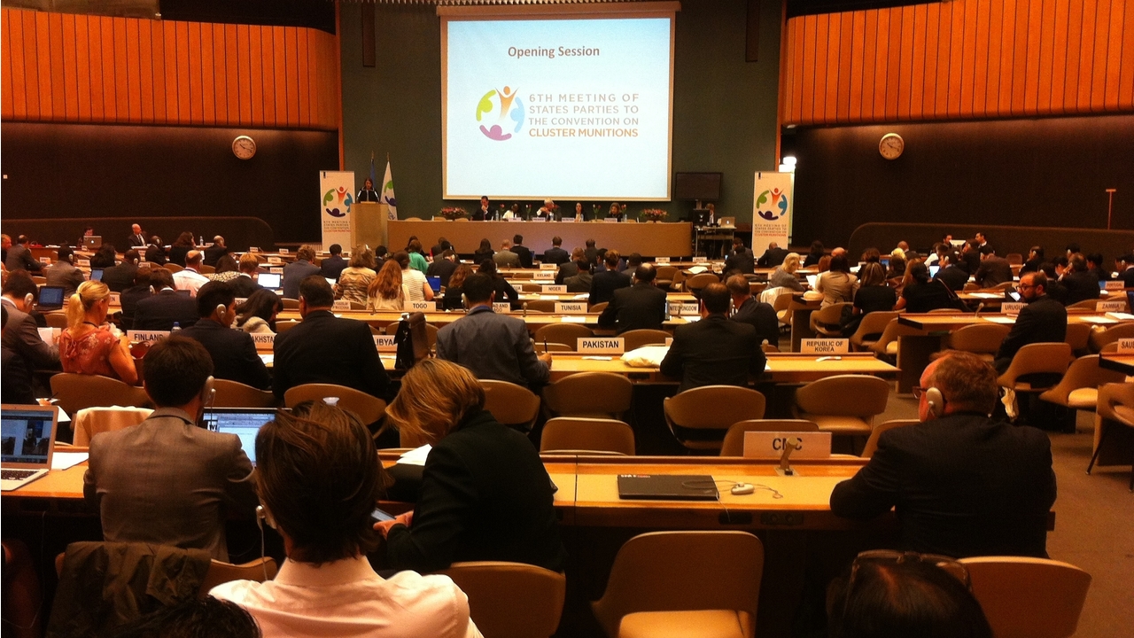 Conférence sur les armes à sous-munitions du 5 au 7 septembre 2016 à Genève