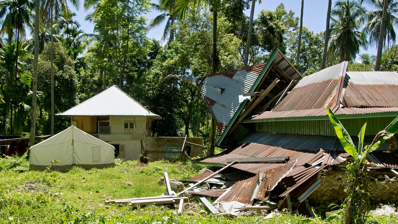 Séisme en Indonésie (photo d'archive Handicap International)