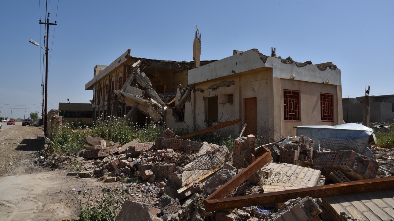 Bâtiments détruits en Irak