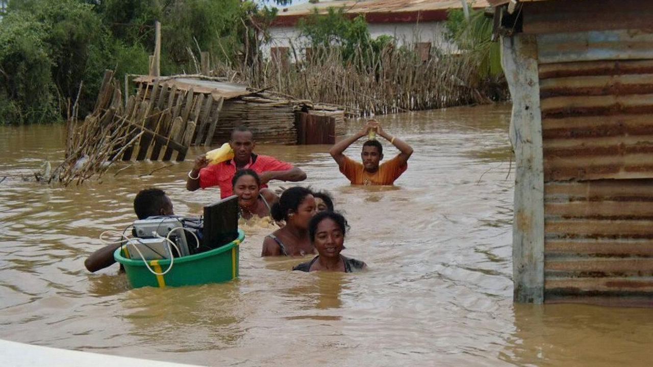 Inondations provoquées par Haruna, le précédent cyclone ayant frappé Madagascar (photo d'archive)