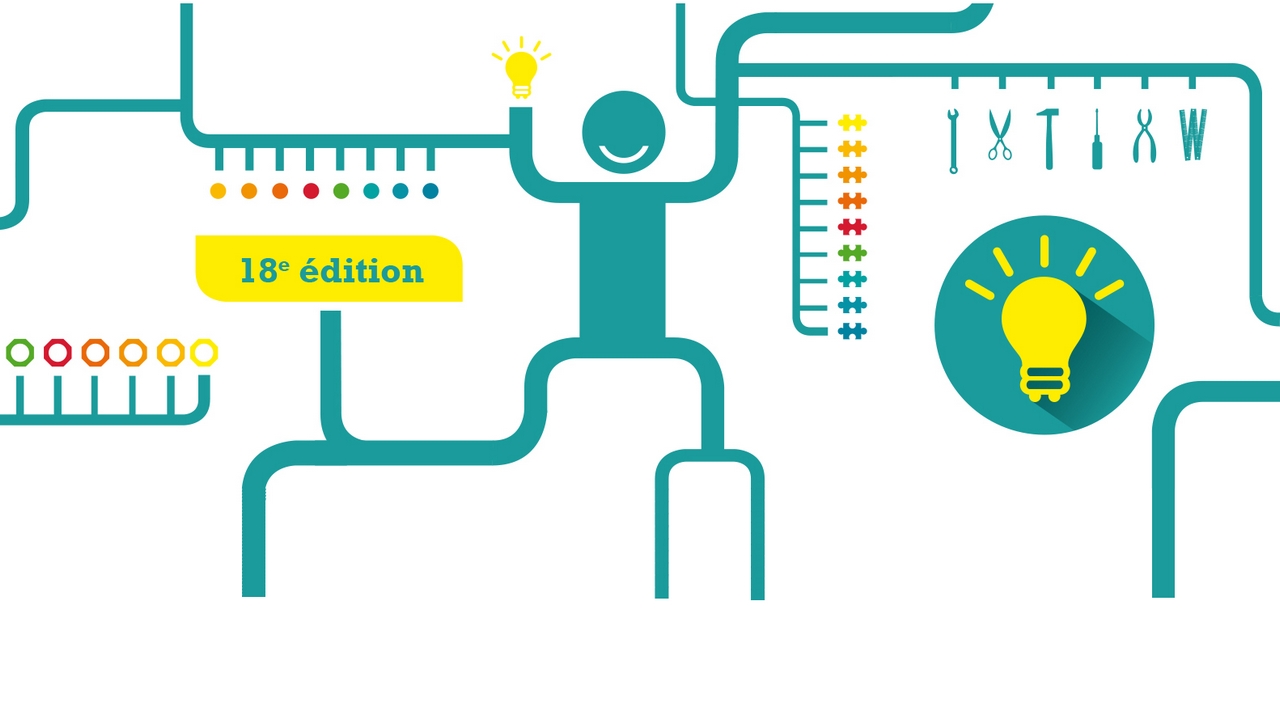 Visuel de l'édition 2015 du Concours des papas bricoleurs, mamans astucieuses et Cie