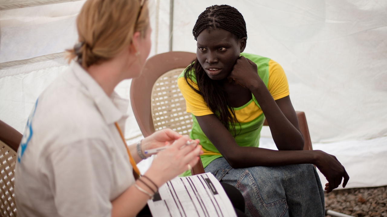 Photo de Rebecca, prise en charge par Handicap International