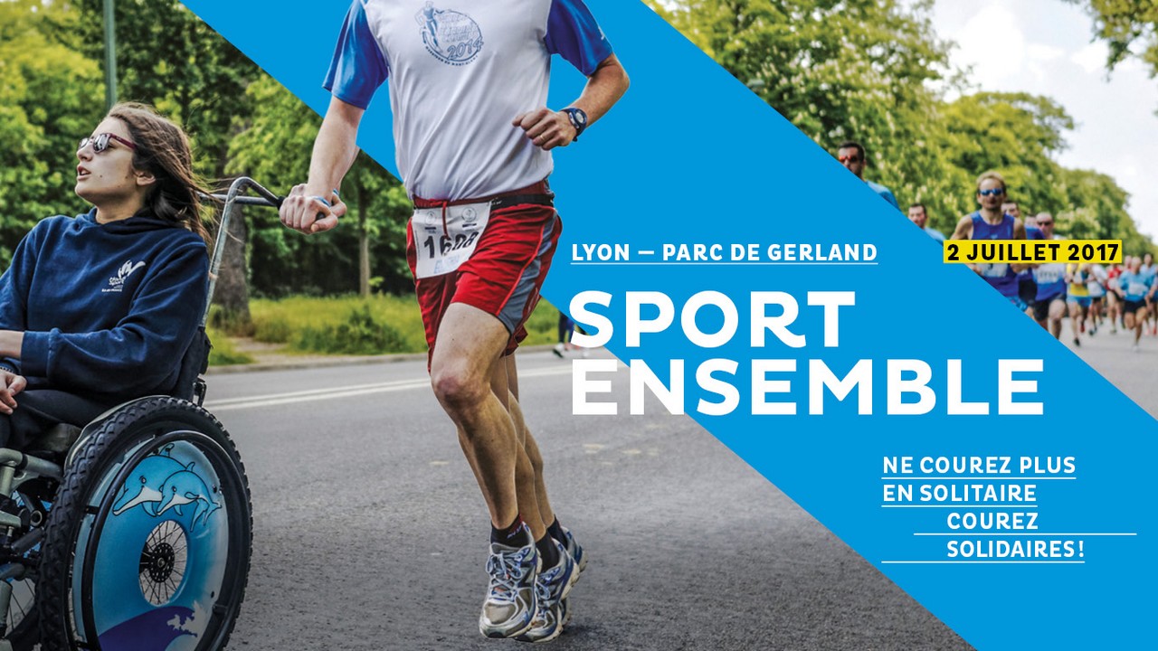 Sport Ensemble au parc de Gerland à Lyon, le dimanche 2 juillet 2017 avec Handicap International